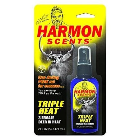 Harmon Scents Triple Heat DoeInHeat Scent, 3 Female Deer In Heat, 2 Oz CC-H-TH